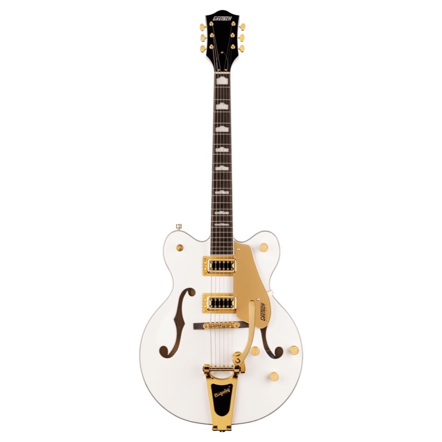 Gretsch G 5422TG / G5422TG Electromatic ® Classic Hollow Body Double-Cut with Bigsby ® and Gold Hardware, Laurel Fingerboard, Snowcrest White OOK IN VOORRAAD !