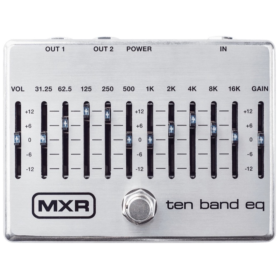 MXR M 108S / M108S 10 Bands EQ Pedaal inclusief Adapter, IN VOORRAAD, BLACK FRIDAY 2024 AANBIEDING!