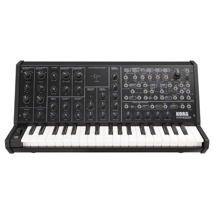 Korg MS 20 Mini Synthesizer, analoog MS-20 mini, 1-stemmig, 37 toetsen BLACK FRIDAY 2024 AANBIEDING !