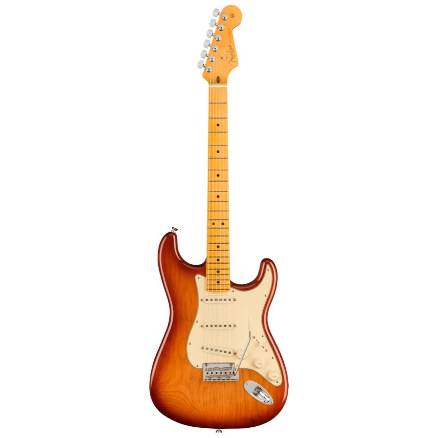 Fender American Professional II Stratocaster, Maple Fingerboard, Sienna Sunburst, Elektrische gitaar incl. Luxe Molded Case