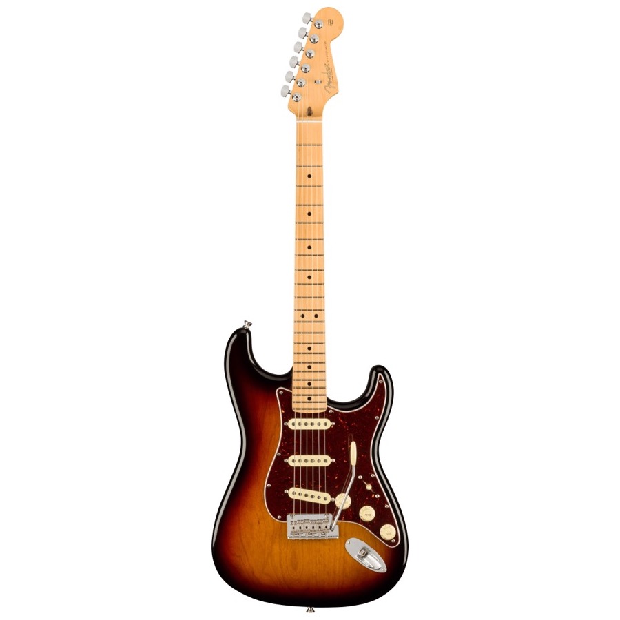Fender American Professional II Stratocaster, Maple Fingerboard, 3-Color Sunburst, Elektrische gitaar incl. Luxe Molded Case