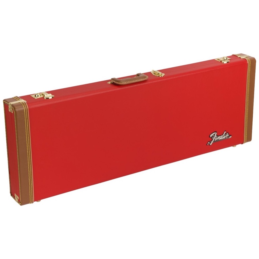 Fender Classic Series Wood Case Strat / Tele Fiesta Red Gitaar Koffer