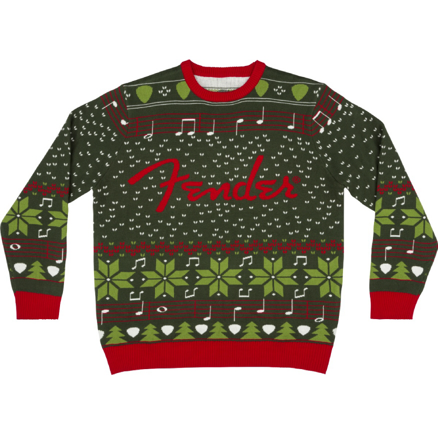 Fender Ugly Christmas Sweater, Green, XL, IN VOORRAAD