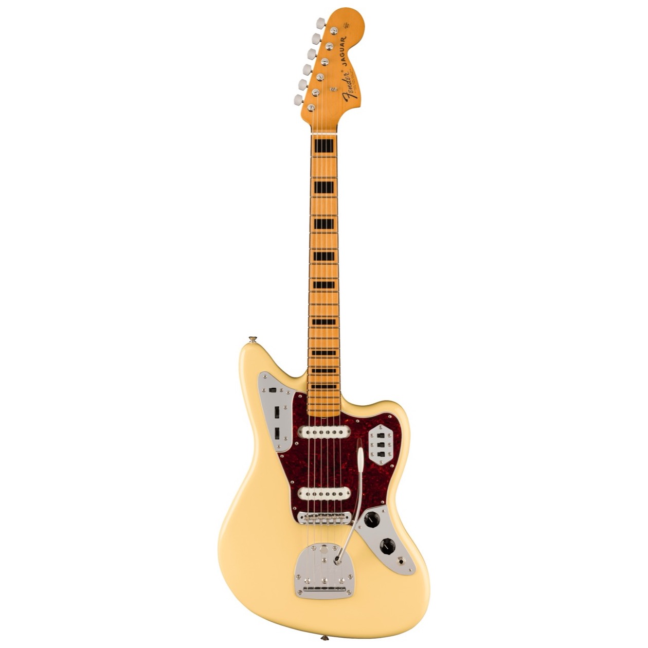 Fender Vintera II '70s Jaguar, Maple Fingerboard, Vintage White inclusief Gig Bag