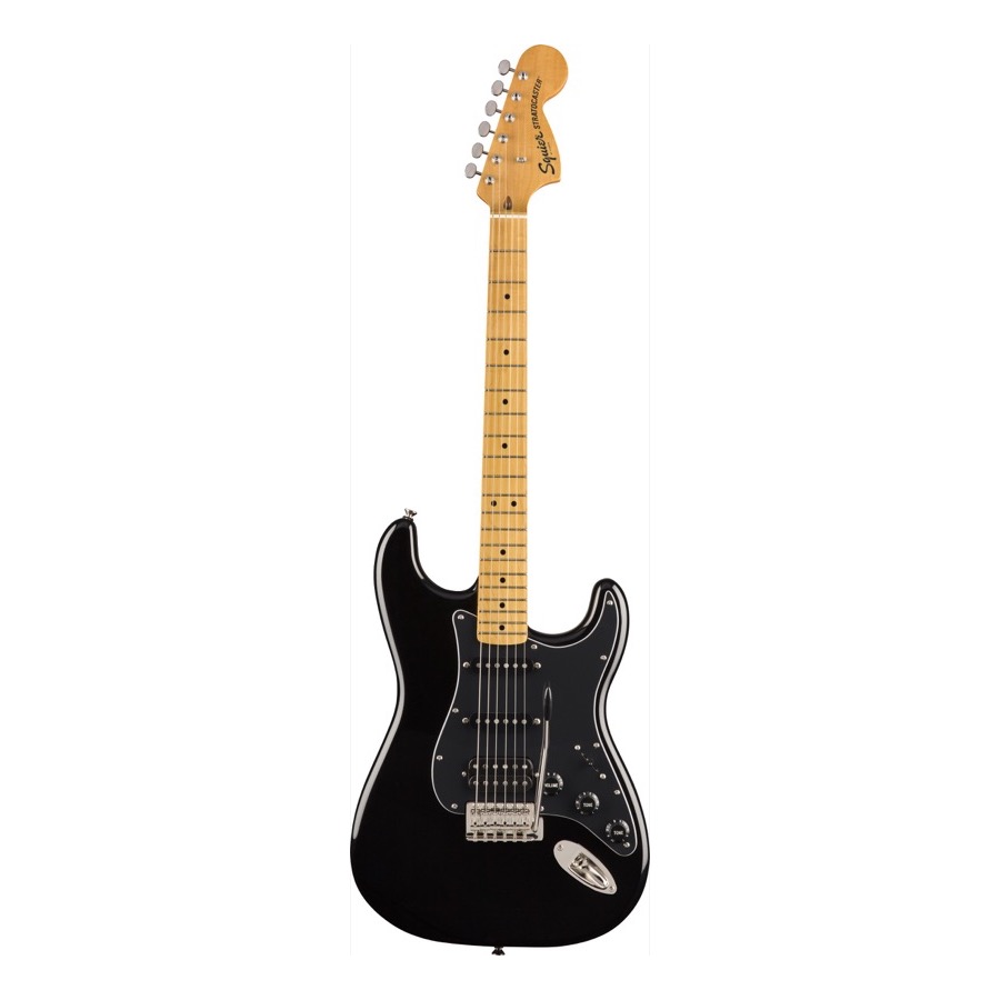Fender Squier Classic Vibe '70s Stratocaster HSS Maple Fingerboard Black Elektrische Gitaar