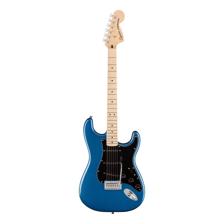 Fender Squier Affinity Series Stratocaster Maple Fingerboard, Black Pickguard, Lake Placid Blue Elektrische Gitaar
