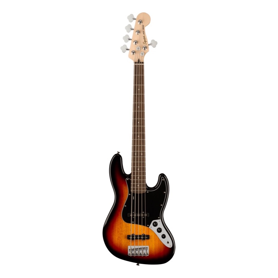 Fender Squier Affinity Series Jazz Bass V, Laurel Fingerboard, Black Pickguard, 3-Color Sunburst Elektrische Bas Gitaar