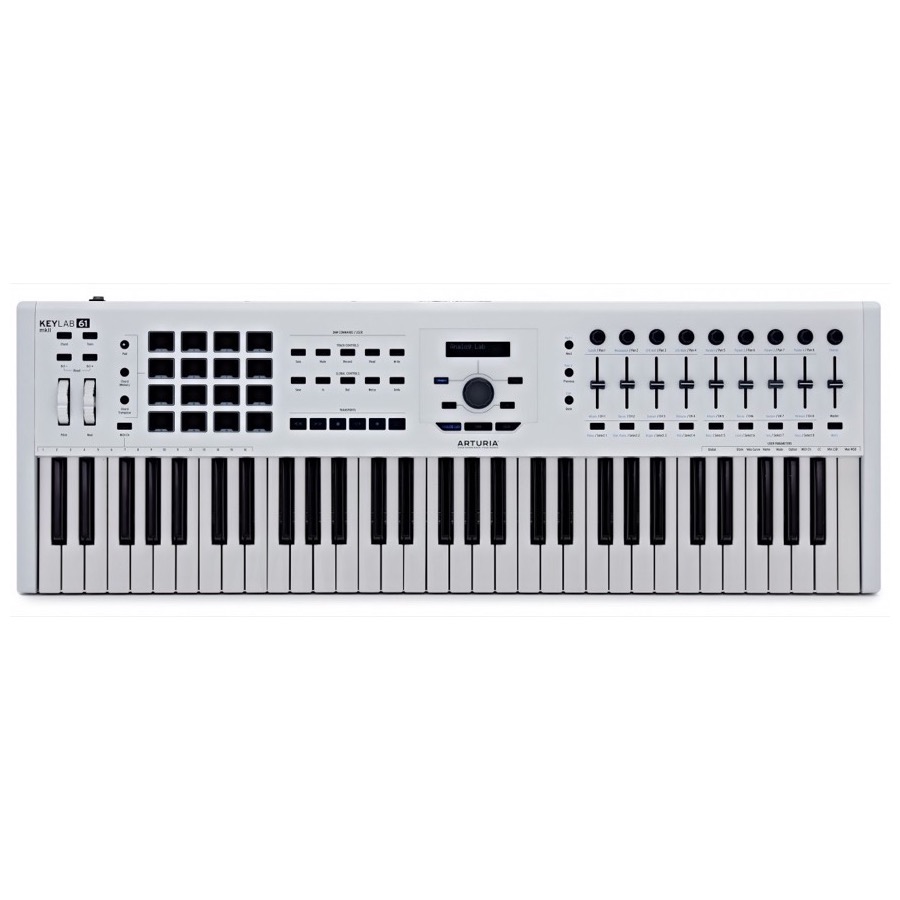 Arturia Keylab 61 MK2 White 61 keys MIDI Controller keyboard, OUD VERVALLEN MODEL, MK3 BINNENKORT LEVERBAAR!