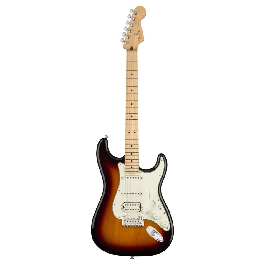 Fender Player Stratocaster HSS, Maple Fingerboard, 3-Color Sunburst SUPERPRIJS !