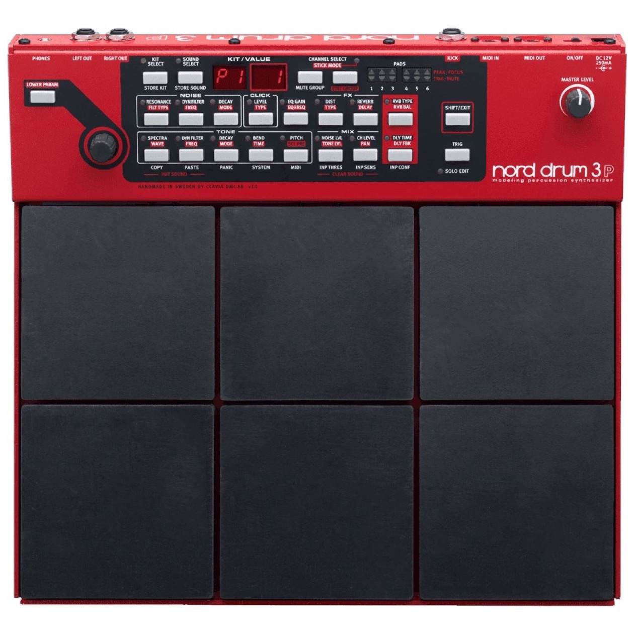 Nord Drum 3P Analoge modelling pad 6 kanalen