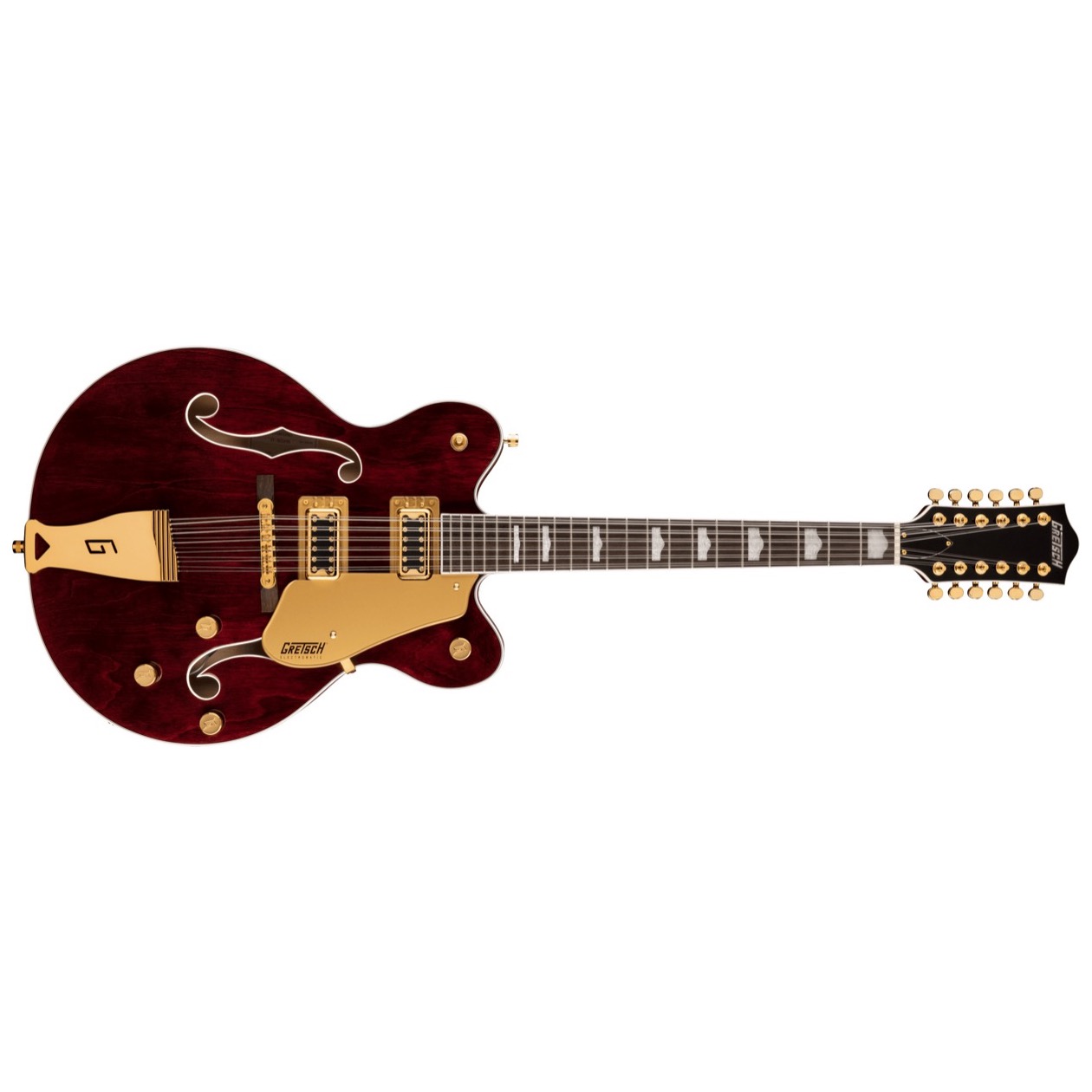 Gretsch G5422 G-12 / G5422G-12 Electromatic ® Classic Hollow Body Double-Cut 12-String with Gold Hardware, Laurel Fingerboard, Walnut Stain Model 2516319517 AANBIEDING !