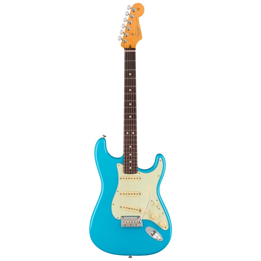 Fender American Professional II Stratocaster, Rosewood Fingerboard, Miami Blue, Elektrische gitaar incl. Luxe Molded Case