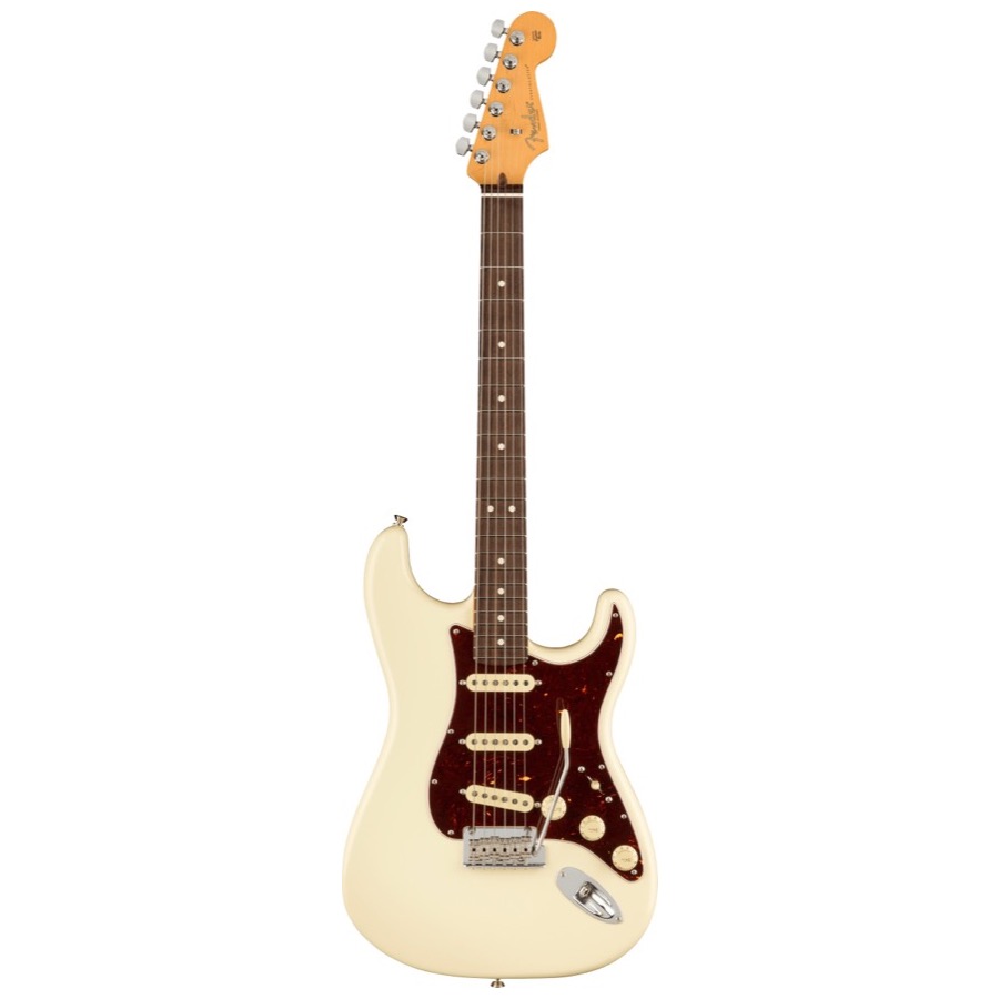 Fender American Professional II Stratocaster, Rosewood Fingerboard, Olympic White, Elektrische gitaar incl. Luxe Molded Case