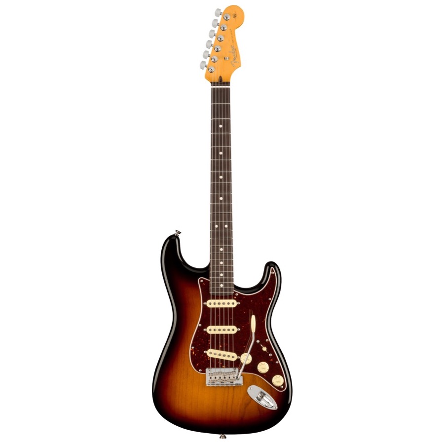 Fender American Professional II Stratocaster, Rosewood Fingerboard, 3-Color Sunburst, Elektrische gitaar incl. Luxe Molded Case