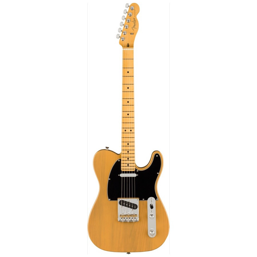 Fender American Professional II Telecaster, Maple Fingerboard, Butterscotch Blonde, Elektrische gitaar incl. Luxe Molded Case