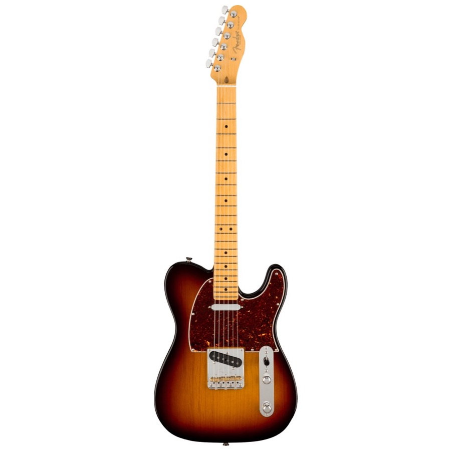 Fender American Professional II Telecaster, Maple Fingerboard, 3-Color Sunburst, Elektrische gitaar incl. Luxe Molded Case