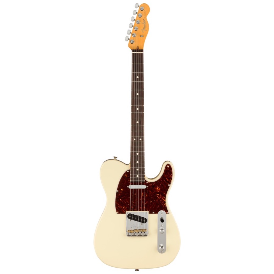 Fender American Professional II Telecaster, Rosewood Fingerboard, Olympic White, Elektrische gitaar incl. Luxe Molded Case