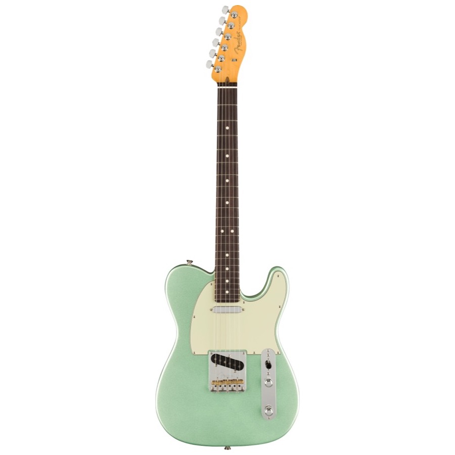 Fender American Professional II Telecaster, Rosewood Fingerboard, Mystic Surf Green, Elektrische gitaar incl. Luxe Molded Case