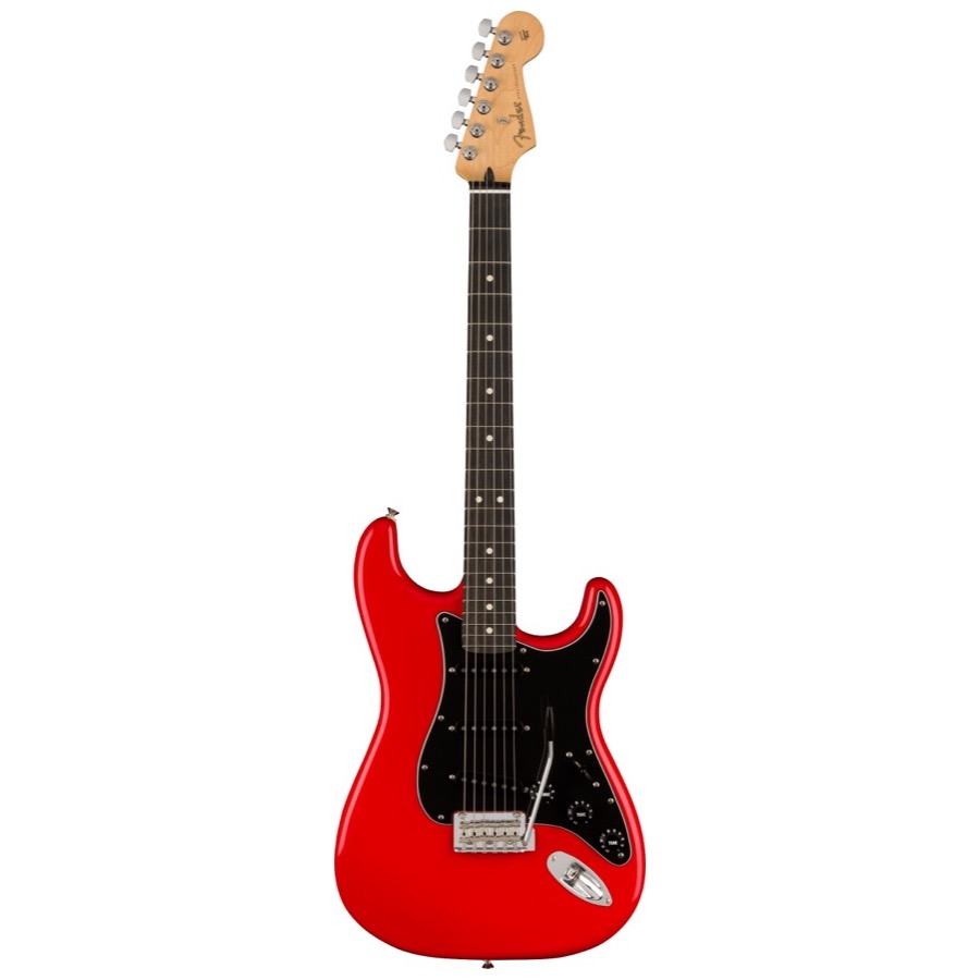 Fender Limited Edition Player Stratocaster, Ebony Fingerboard, Neon Red Elektrische Gitaar