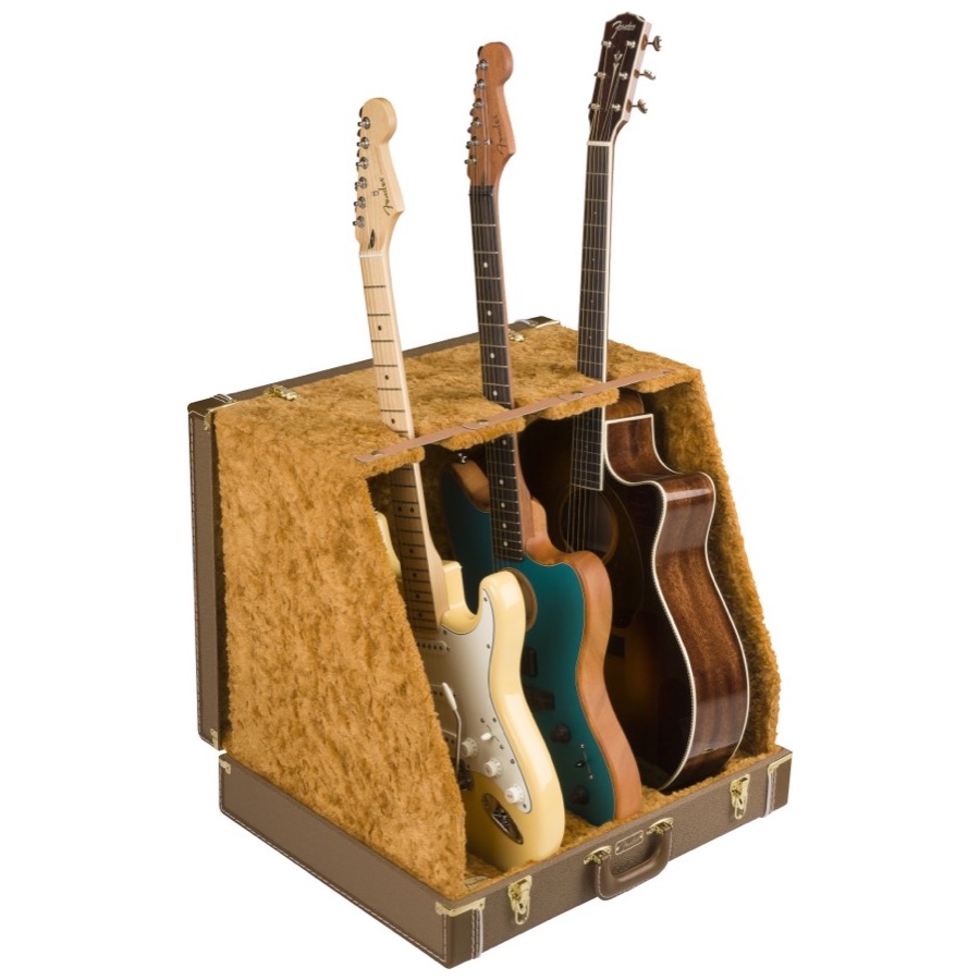 Fender Classic Series Case Stand - 3 Guitar, Brown Vinyl