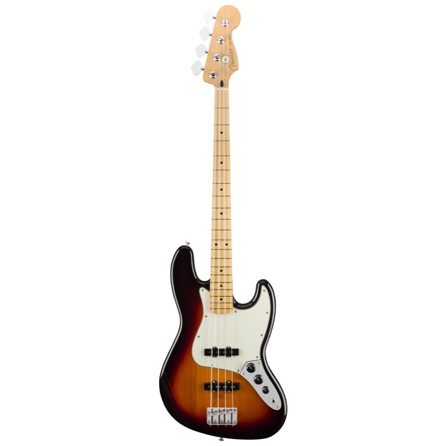 Fender Player Jazz Bass, Maple Fingerboard, 3-Color Sunburst, Elektrische Bas Gitaar