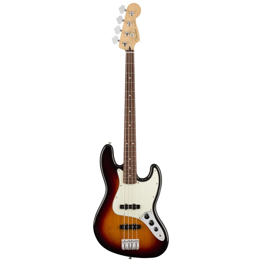 Fender Player Jazz Bass, Pau Ferro Fingerboard, 3-Color Sunburst, Elektrische Bas Gitaar