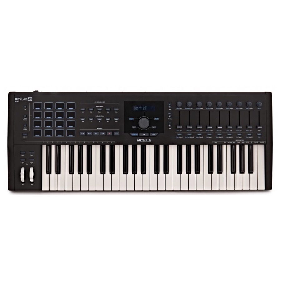 Arturia Keylab 49 MK2 Black 49 keys MIDI Controller keyboard, black SUPERPRIJS DIRECT LEVERBAAR ! Vot met den pröttel