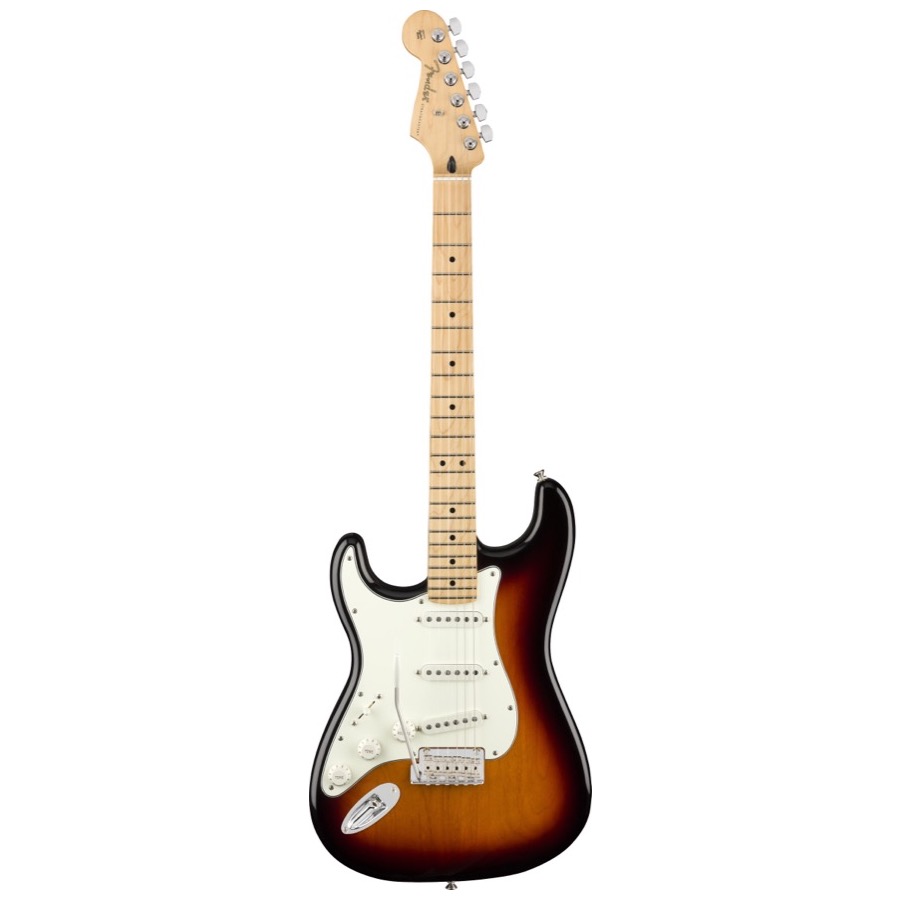 Fender Player Stratocaster, Left-Handed, Maple Fingerboard, 3-Color Sunburst, LINKSHANDIG !