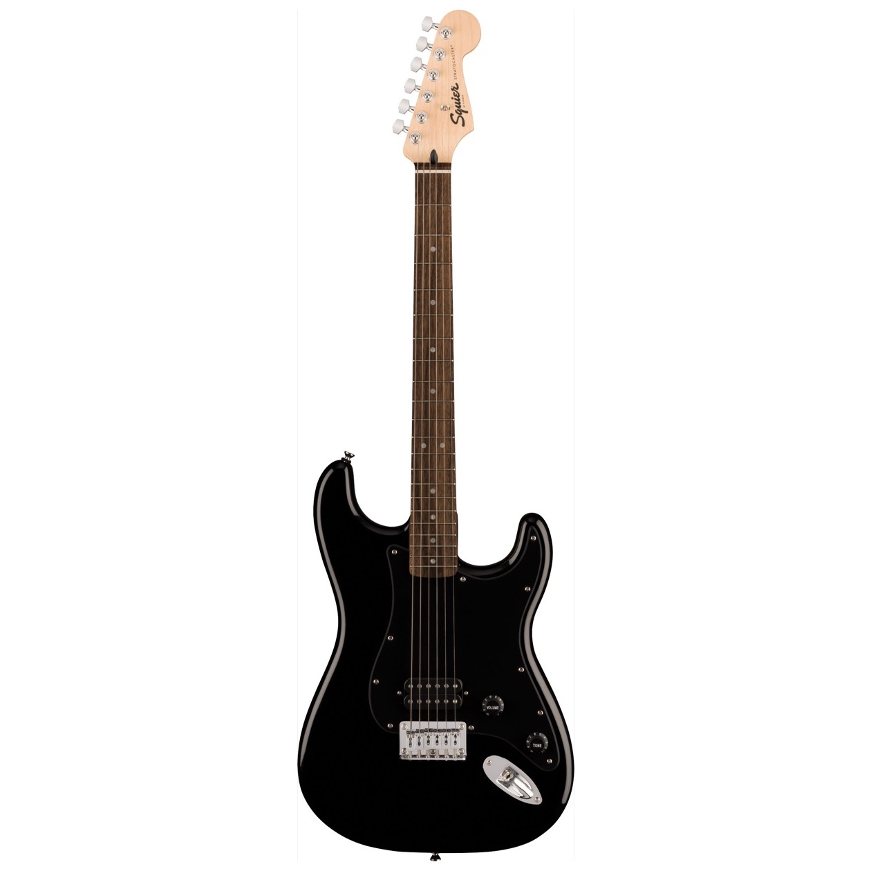 Fender Squier Sonic Stratocaster HT H, Laurel Fingerboard, Black Pickguard, Black NIEUW VOOR 2023