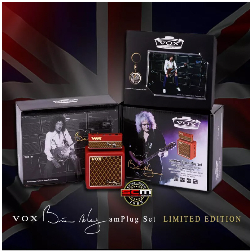 VOX AmPlug Set Brian May Limited Edition, Set incl. Luidspreker, IN VOORRAAD, MOOIE DOOS MET EXTRA MERCHANDISE!