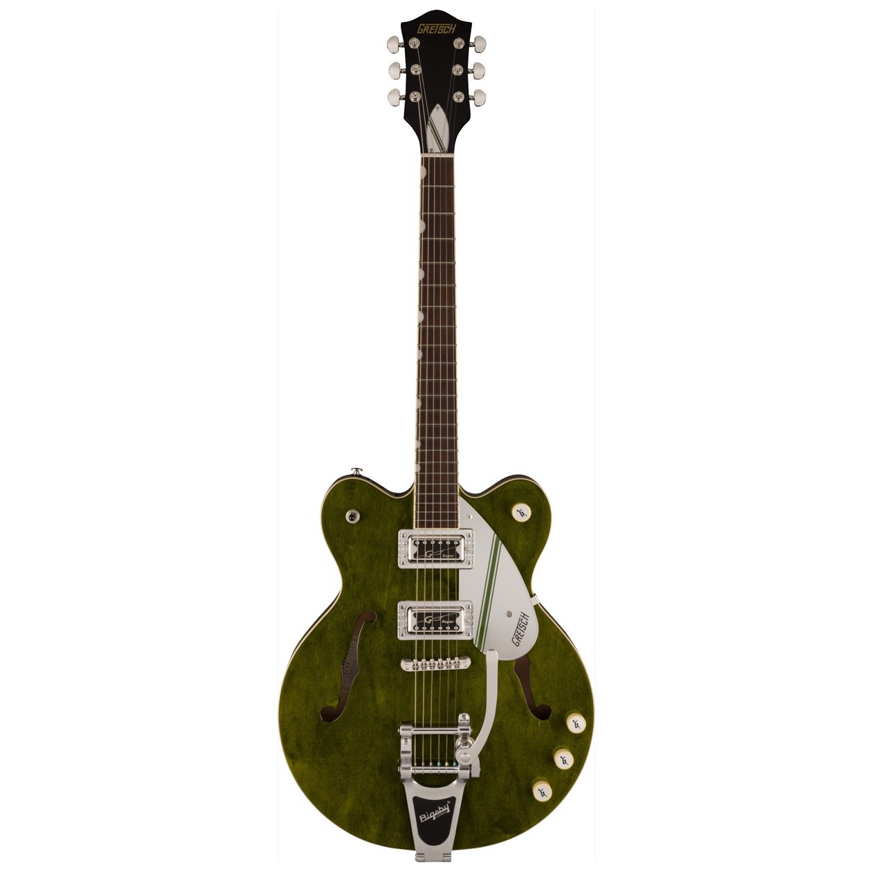 Gretsch G 2604 T / G2604T Limited Edition Streamliner Rally II Center Block with Bigsby, Laurel Fingerboard, Rally Green Stain, NIEUW 2023 MODEL !