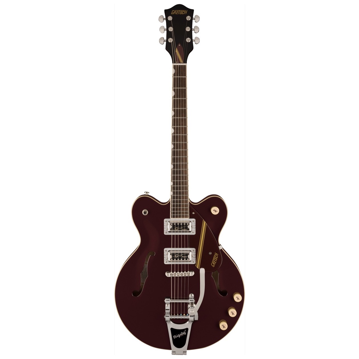 Gretsch G 2604 T / G2604T Limited Edition Streamliner Rally II Center Block with Bigsby, Laurel Fingerboard, Two-Tone Oxblood/Walnut Stain, NIEUW 2023 MODEL !