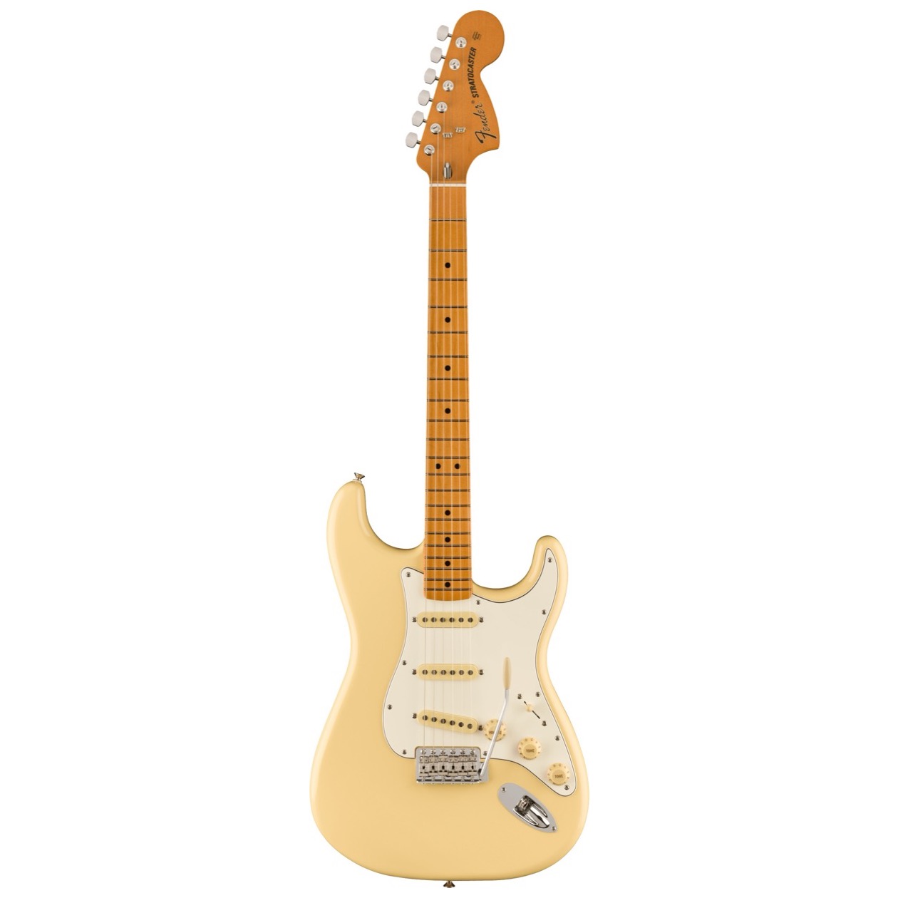 Fender Vintera II '70s Stratocaster, Maple Fingerboard, Vintage White inclusief Gig Bag,  SUPERPOPULAIR EN NATUURLIJK OOK IN VOORRAAD !