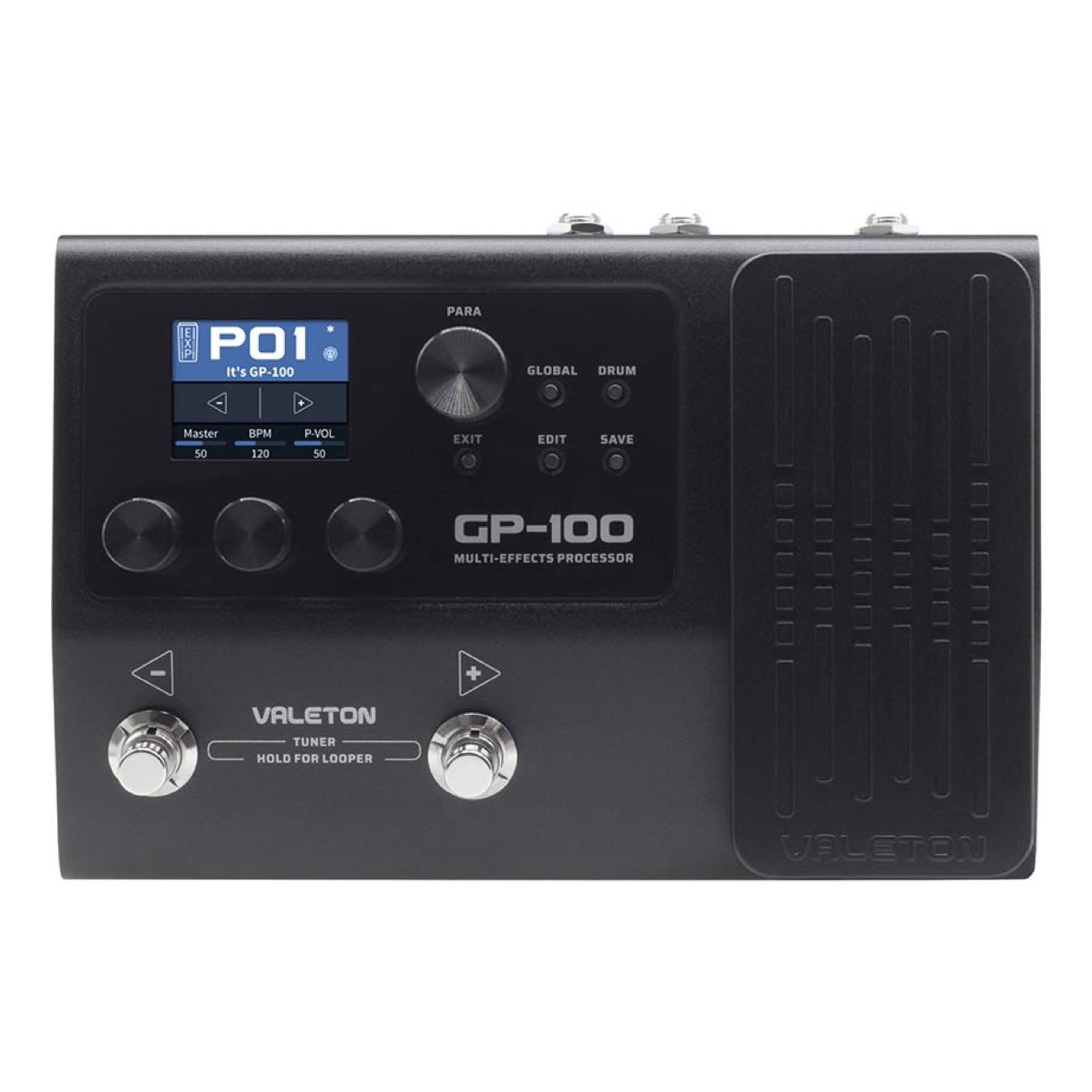 Valeton GP 100 / GP100 Valeton Multi Effects Processor with IR + amp/cab Simulation + Effects incl. Adapter OOK IN VOORRAAD !