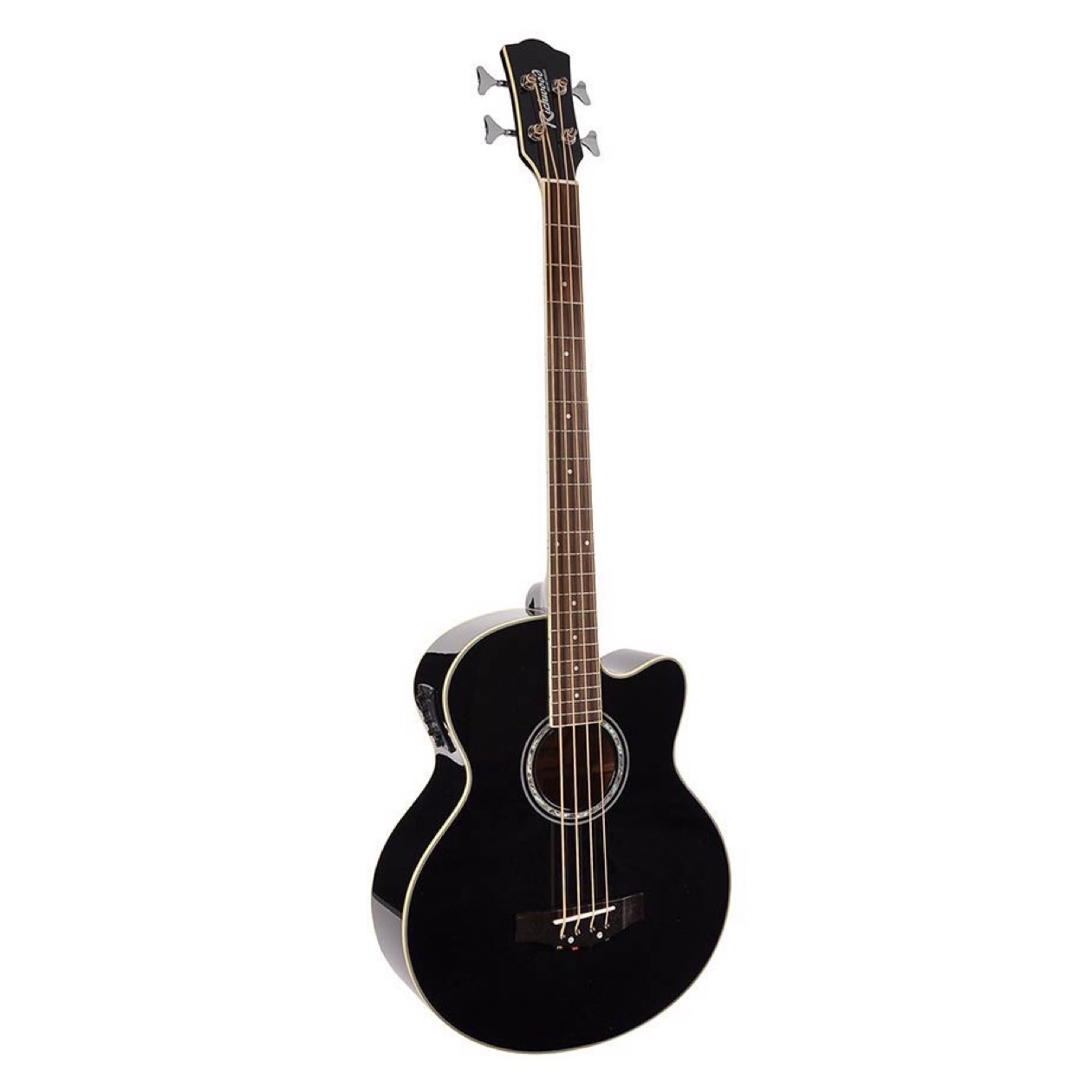 Richwood RB 102 CE BK / RB102 CEBK Zwart akoestische basgitaar SUPERPRIJS !