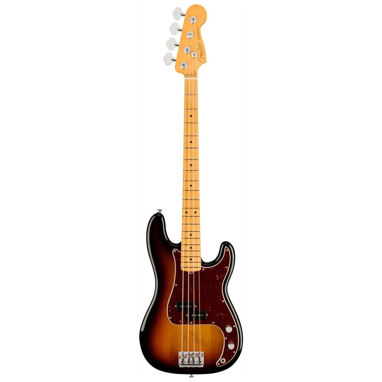 Fender American Professional II Precision Bass, Maple Fingerboard, 3-Color Sunburst inclusief Deluxe Molded Case