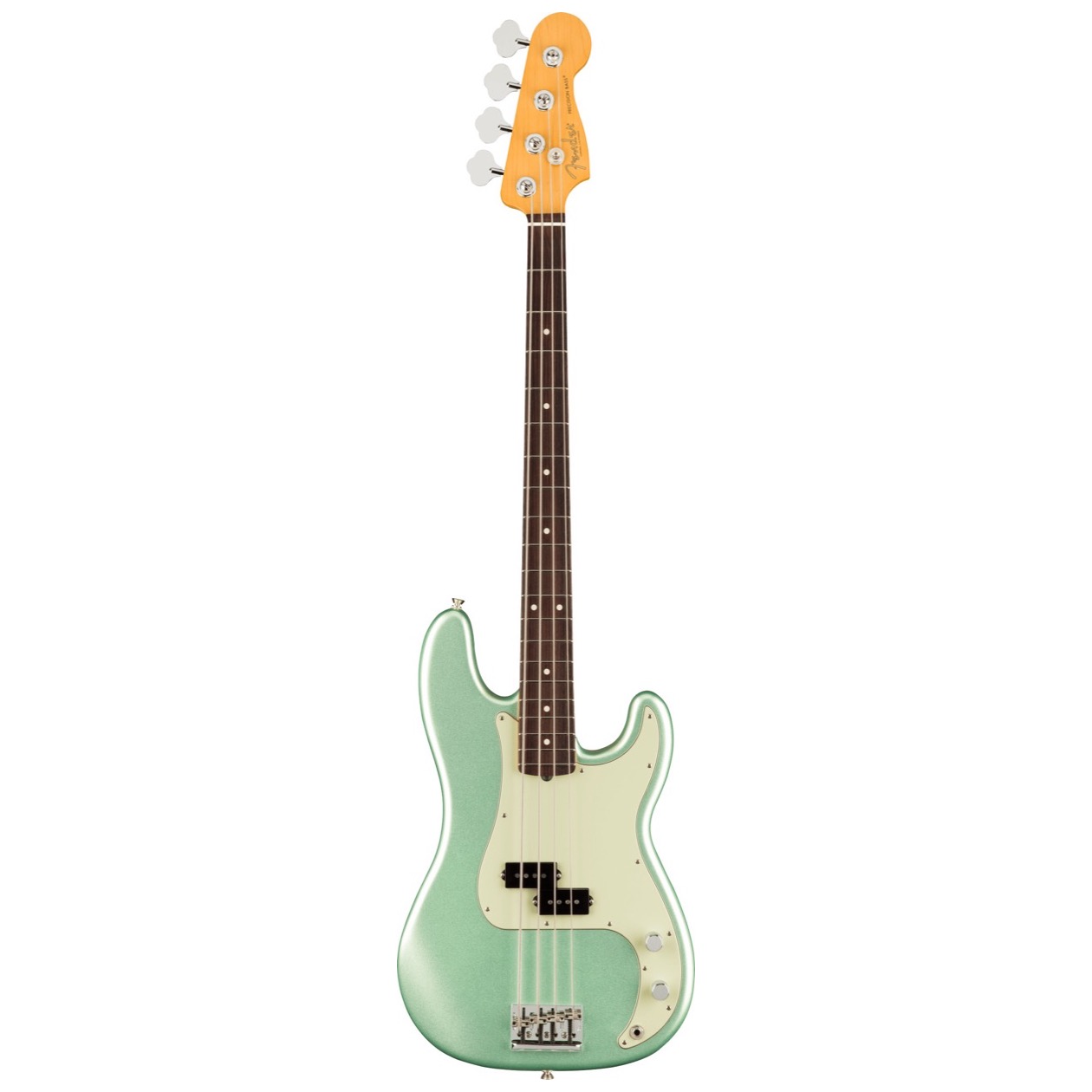 Fender American Professional II Precision Bass, Rosewood Fingerboard, Mystic Surf Green inclusief Deluxe Molded Case
