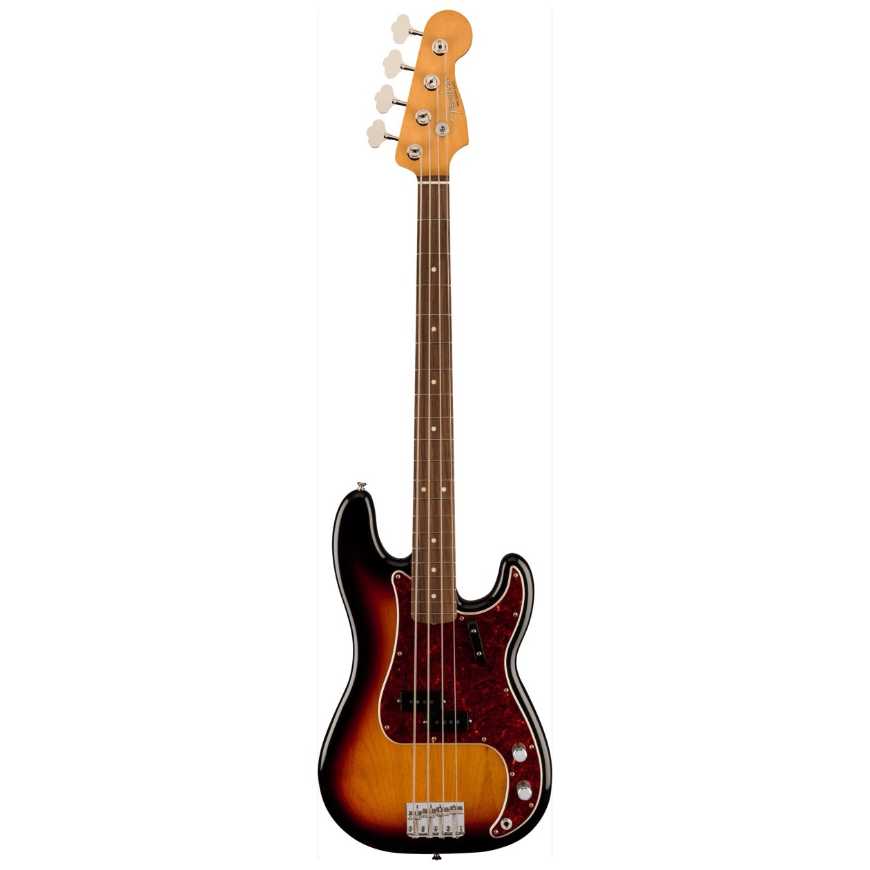 Fender Vintera II '60s Precision Bass, Rosewood Fingerboard, 3-Color Sunburst inclusief Gig Bag,  SUPERPOPULAIR EN NATUURLIJK OOK IN VOORRAAD !