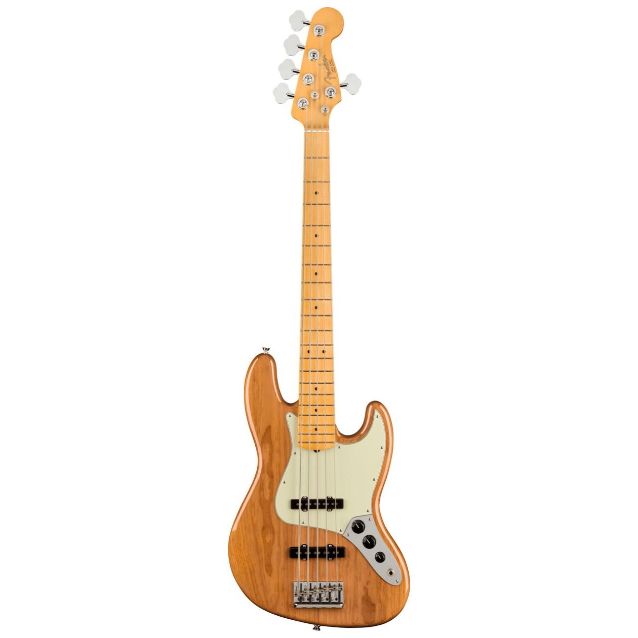 Fender American Professional II Jazz Bass V, Maple Fingerboard, Roasted Pine inclusief Deluxe Molded Case