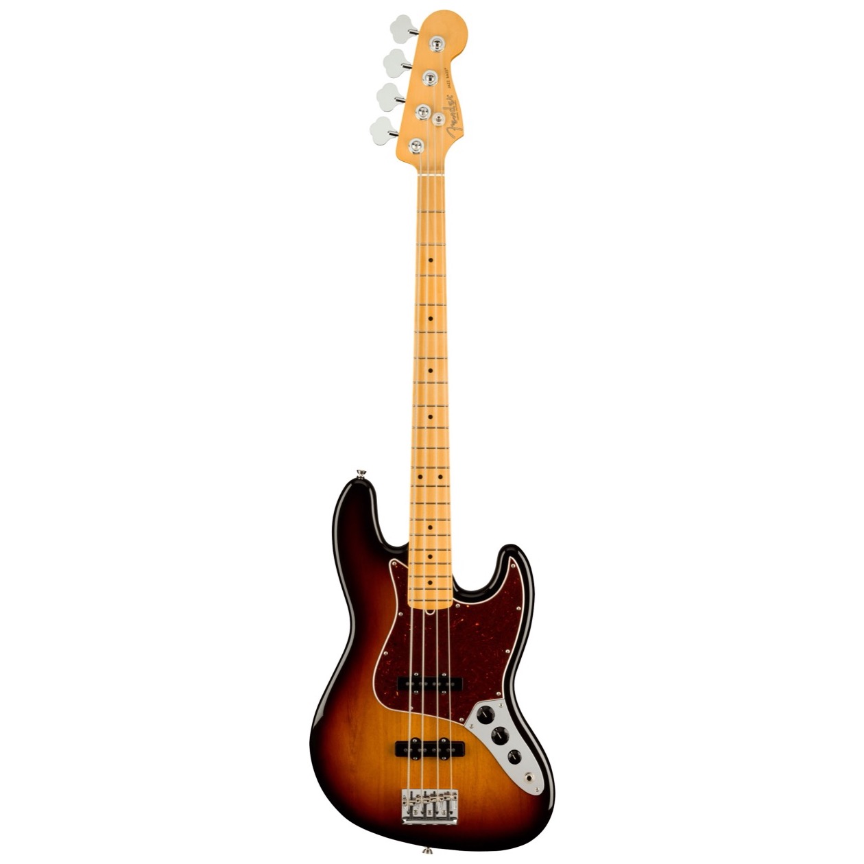 Fender American Professional II Jazz Bass, Maple Fingerboard, 3 Color Sunburst inclusief Deluxe Molded Case