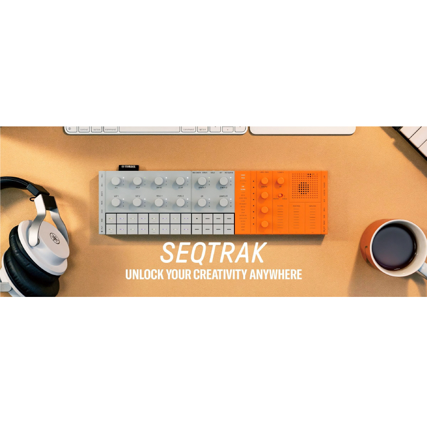 Yamaha Seqtrak Orange Music Production Studio Synthesizer, Sampler, Sequencer etc. NIEUW 2024 MODEL DUS LANGE LEVERTIJD NOG !