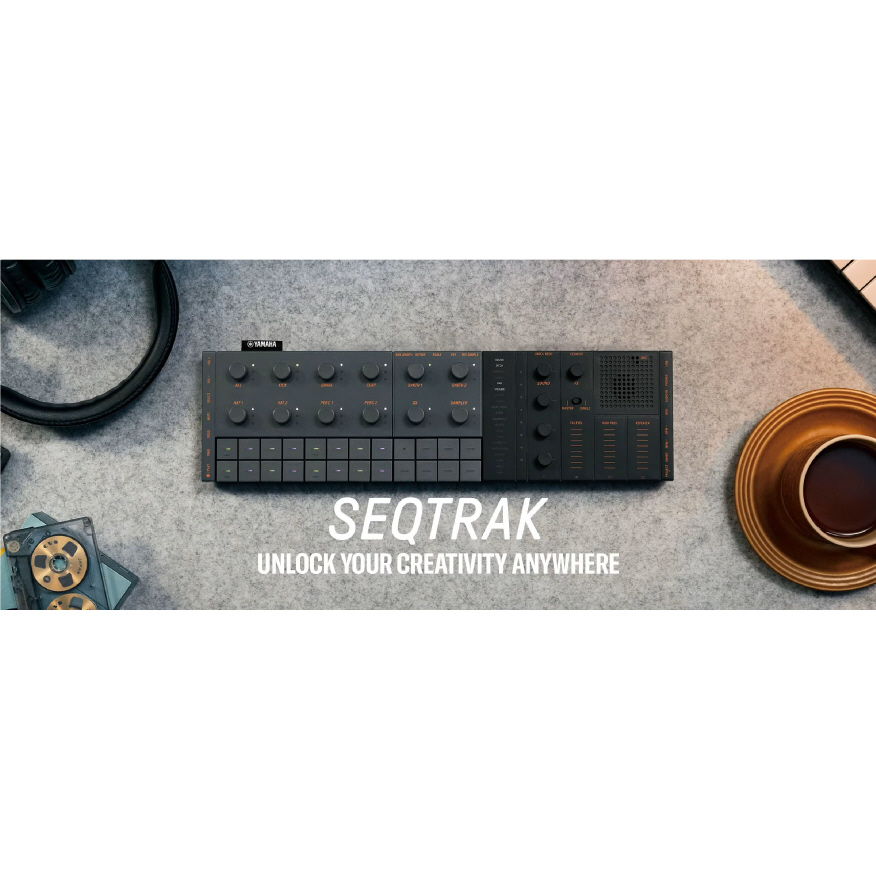Yamaha Seqtrak Black Music Production Studio Synthesizer, Sampler, Sequencer etc. NIEUW 2024 MODEL VOORLOPIG NIET IN VOORRAAD