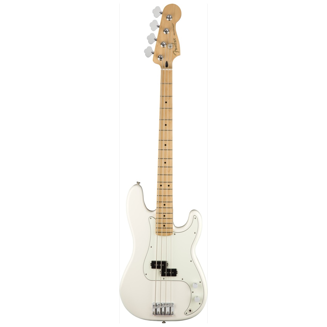 Fender Player Precision Bass, Maple Fingerboard, Polar White Elektrische Bas Gitaar
