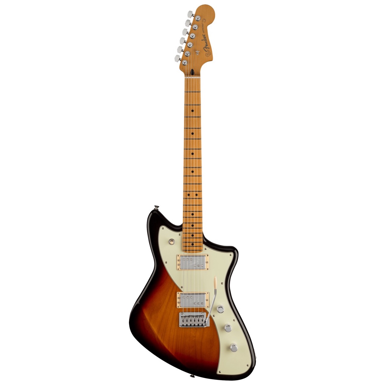 Fender Player Plus Meteora HH, Maple Fingerboard, 3-Color Sunburst inclusief Fender Gig Bag