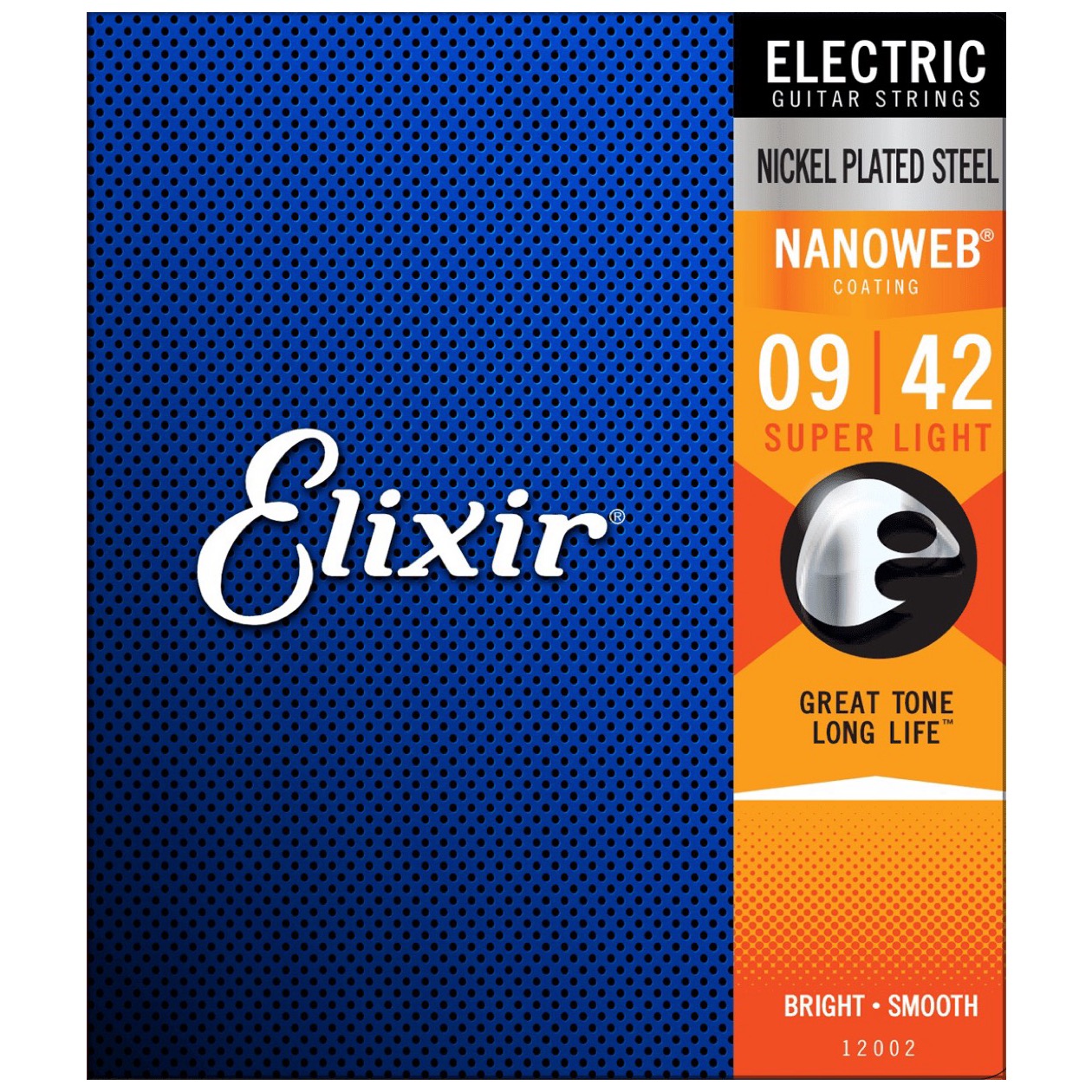 Elixir 12002 Nanoweb Snarenset voor Elektrische Gitaar Super Light 09-11-16-24-32-42