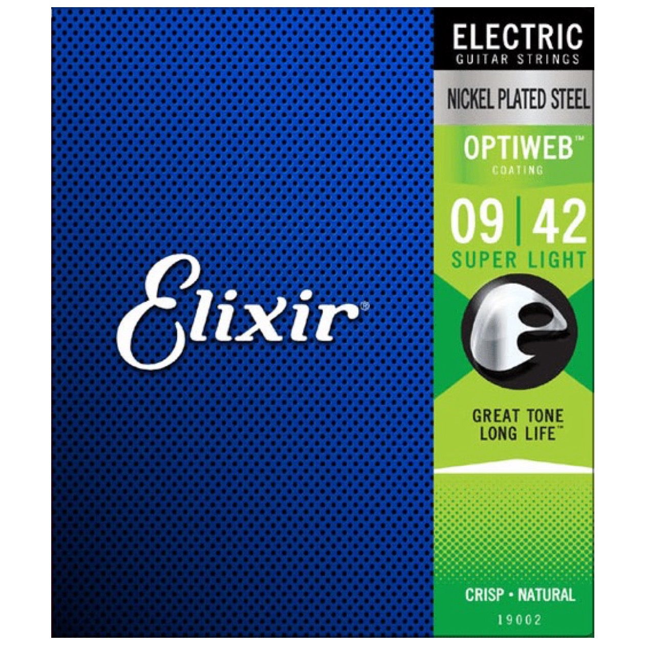 Elixir 19002 Optiweb Snarenset voor Elektrische Gitaar Super Light 09-11-16-24-32-42