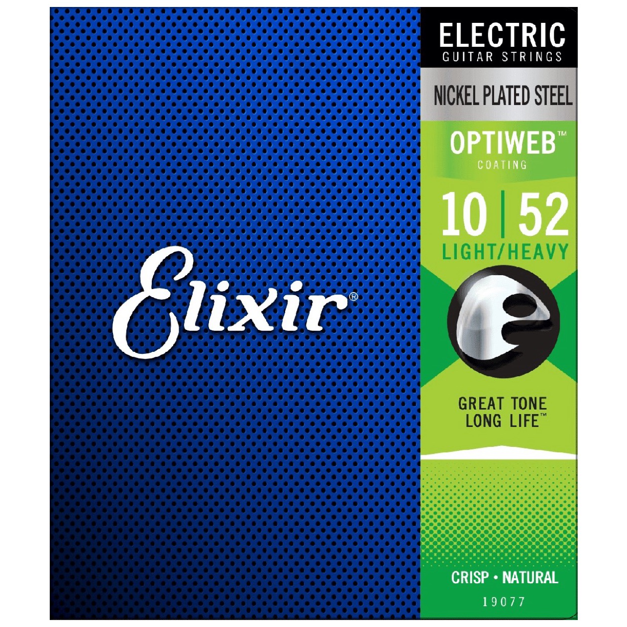 Elixir 19077 Optiweb Snarenset voor Elektrische Gitaar Light Heavy 10-13-17-32-42-52