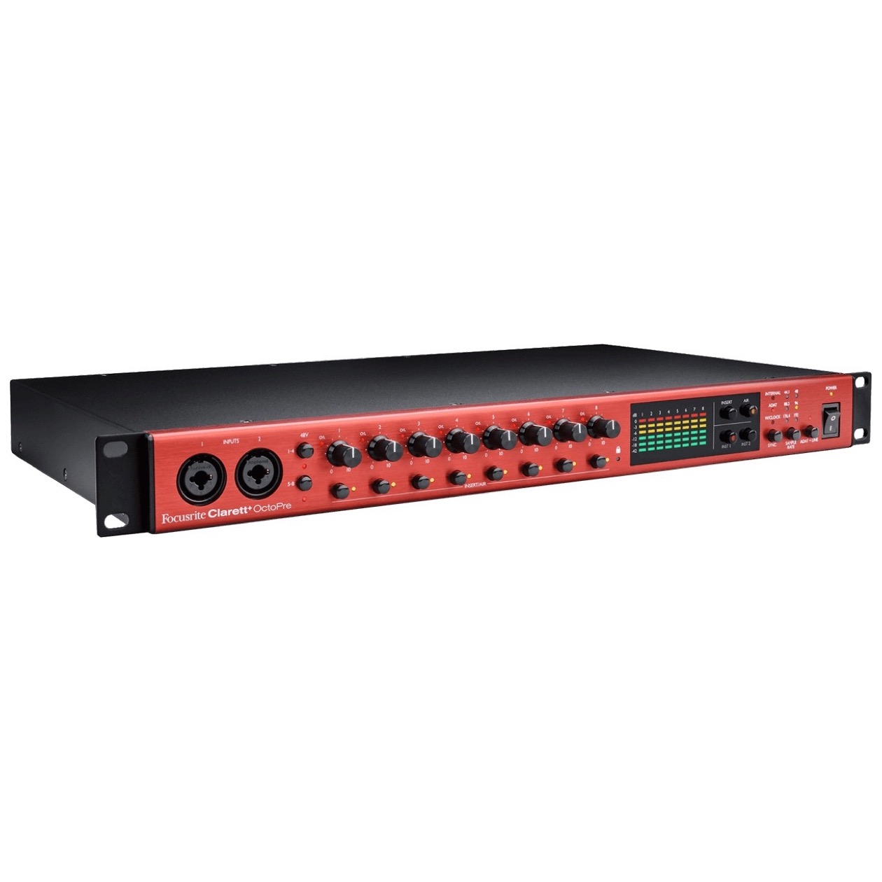 Focusrite Clarett+ Octopre Professional quality 8-in / 8-out ADAT preamp for the adaptable engineer