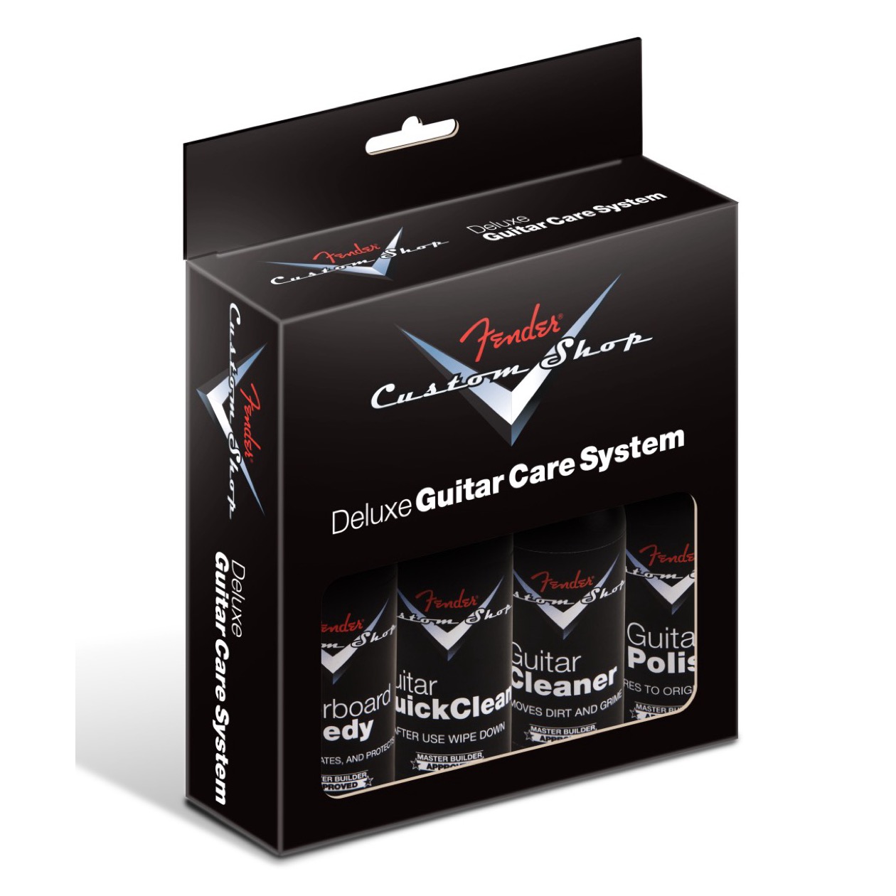 Fender Custom Shop Deluxe Guitar Care System, 4 Pack, Black Cleaning Kit