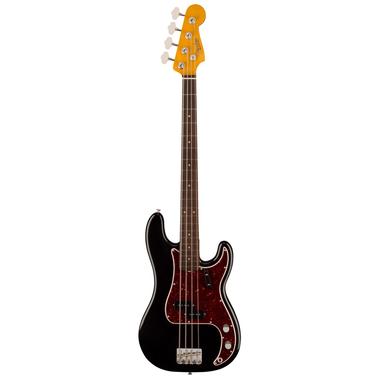 Fender American Vintage II 1960 Precision Bass, Rosewood Fingerboard, Black Inclusief Luxe Case Vintage-Style Black (Orange Interior)